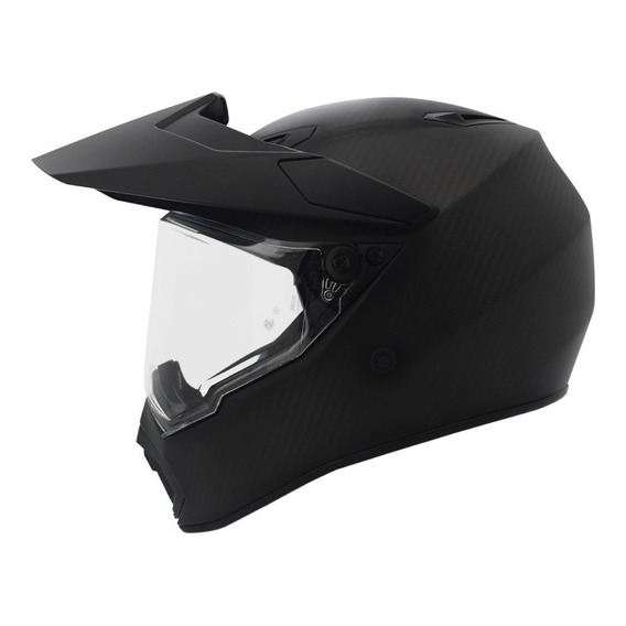 Casco Agv Ax-9 Multipropósito Carbon Solid Certificado