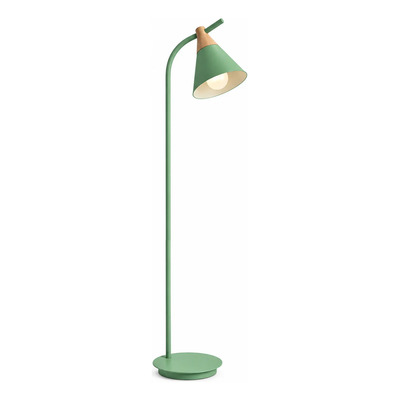 Lampara De Pie Zakay Nordica Apto Led E27 Madera 150cm