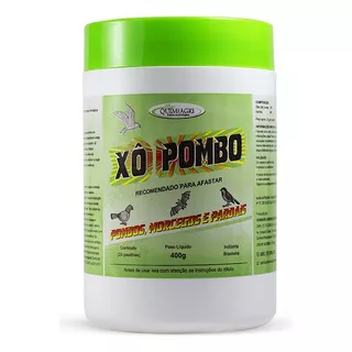 Xô Pombo Pastilha Repelente Morcegos Pardais Quimiagri 400g