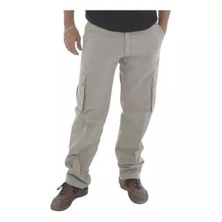 Pantalon Cargo  - Gabardina 100% Algodon - Talles Especiales 56 Al 60 - 6 Bolsillos - Excelente Calidad - Ideal Trabajo