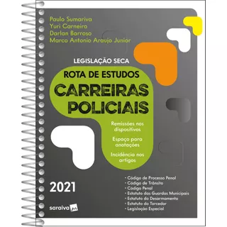 Rota De Estudos Carreiras Policiais, De Barroso, Darlan. Editora Saraiva Educação S. A. Em Português, 2021