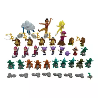 Miniaturas Masha E O Urso, Dinos E Kinder Ovo 28 Peças 