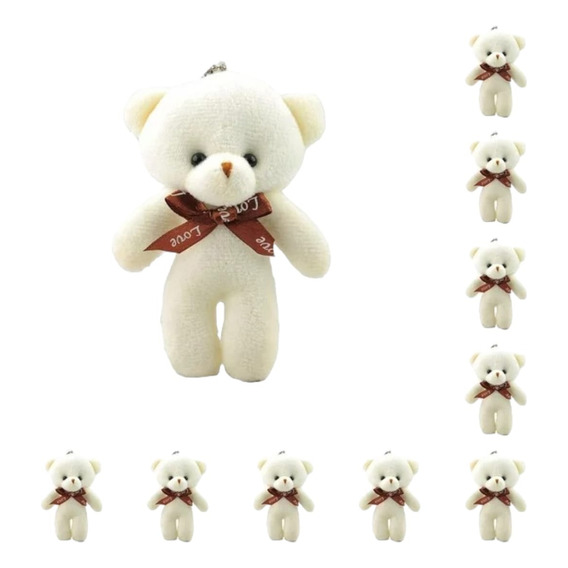 12 Mini Ositos De Peluche Llaveros Suave Manualidades