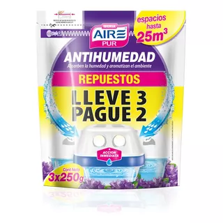 Pack 3x2 Aire Pur® Antihumedad Repuesto Max - Hasta 12m2