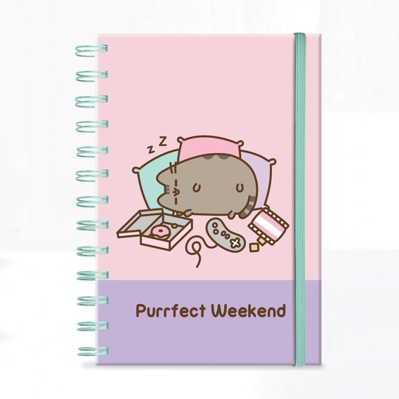 Libreta De Notas Pusheen Espiral Doble Metálico Danpex