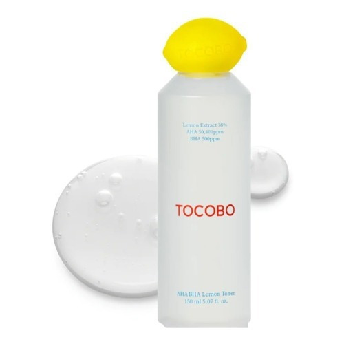 Tocobo Aha Bha Lemon Toner 150ml Tónico Facial Exfoliante Momento de aplicación Día/Noche Tipo de piel Todo tipo de piel