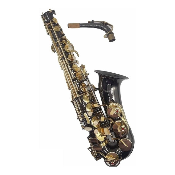 Saxo Alto Heimond 6430bn - Saxo Alto C/estuche Negro/dorado