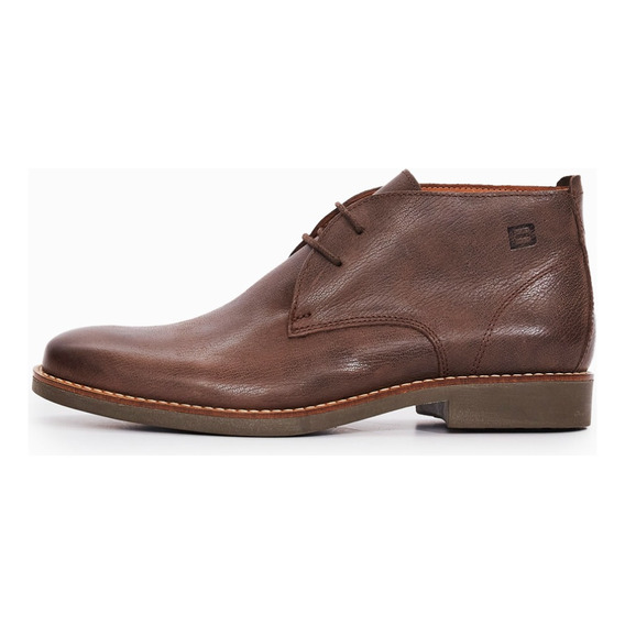 Bota De Cuero Marron Iris Hombre Boating