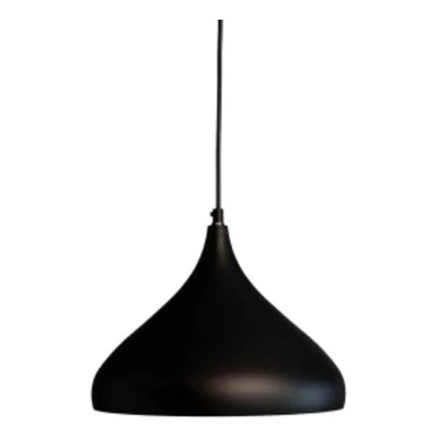 Lampara Colgante Valentin Negro 30cm Apto Led E27 Cie