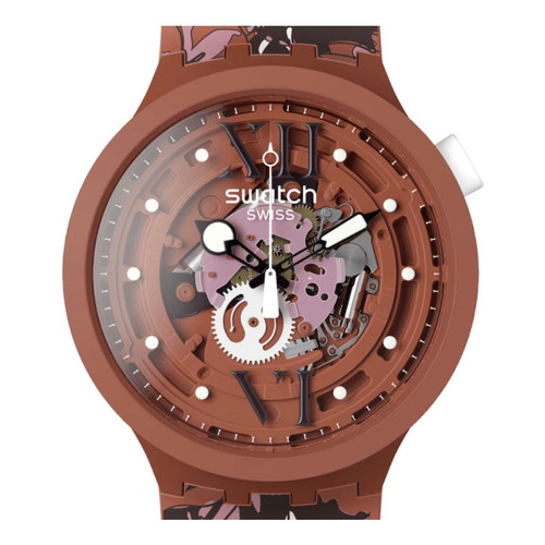 Reloj Swatch Sb05c100 The March Collection Camoflower Cotton