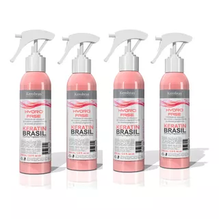 Hidratante Keratina Instantáneo Keratin Brasil - 200 Ml X 4 