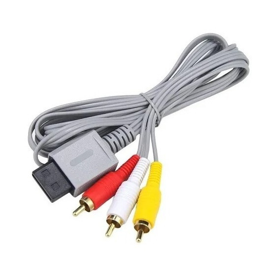 Cable Rca Av Consola Nintendo Wii 3 Colores Video Audio