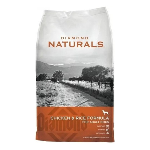 Alimento Perro Diamond Chiken & Rice Adult Dog Naturals 18kg
