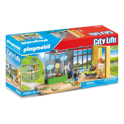 Figura Armable Playmobil City Life Aula Climatológica 52 Piezas 3+