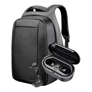 Combo Morral Antirrobo Wefone+audífonos Wireless Wefone Air2