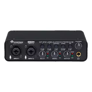 Interface Soundtrack St-if2 Usb / 2 Canales/ 24 Bits/192 Khz Color Negro