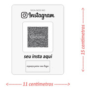 Placa Instagram Em Acrílico E Mdf Gravado Laser