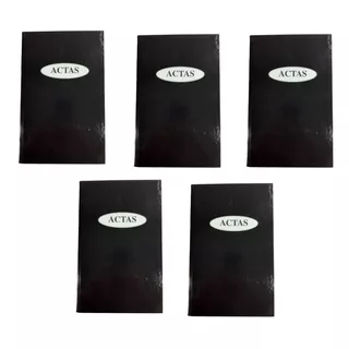 Pack X 5 Libros De Acta Potosi Clochet 100 Hojas  