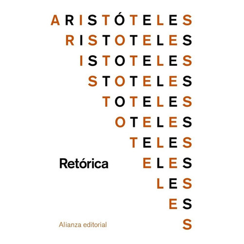 Retórica, De Aristóteles. Editorial Alianza En Español