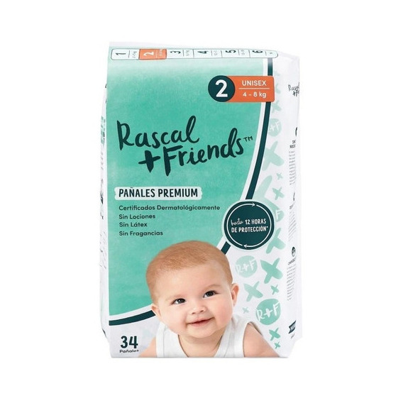 Pañales Rascal + Friends Premium Etapa 2 Inmediato