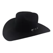 Sombrero Texana 4 X Marca Stetson Negro Lana Pelo De Búfalo