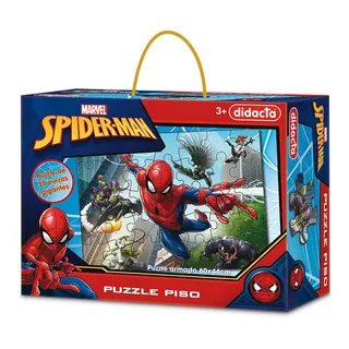 Puzzle Piso Didacta Spiderman 60x44cm Super Resistente