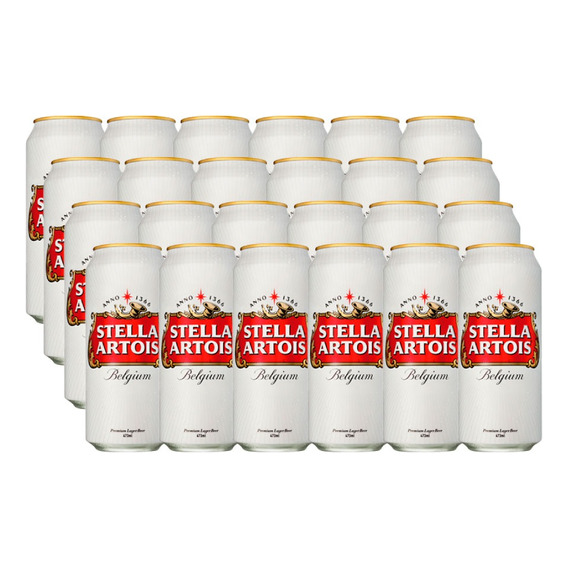 Cerveza Stella Artois 473cc X24