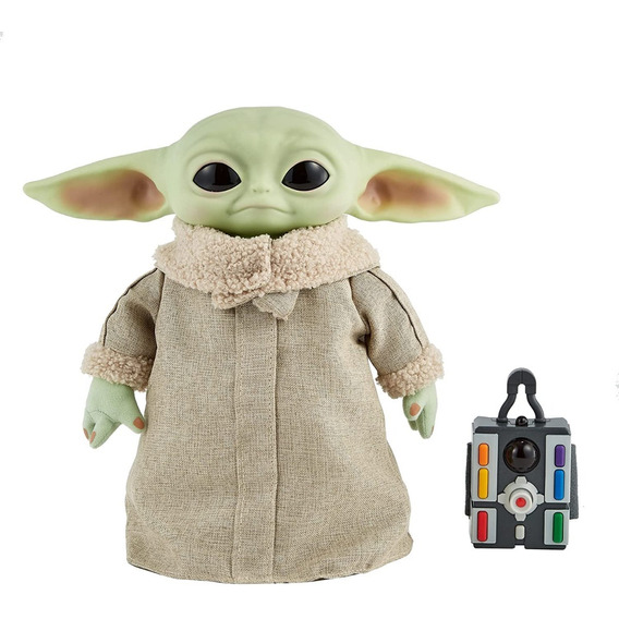 Baby Yoda Grogu Mattel Animatronico A Control Remoto