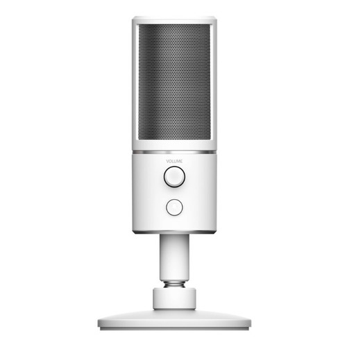 Micrófono Razer Seiren X Condensador Streaming Podcast Color Mercury white