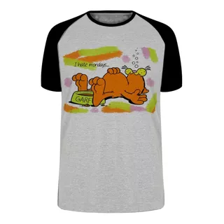 Camiseta Blusa Plus Size Garfield I Hate Mondays Gato Cat