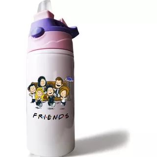 Botella Escolar Para Liquido Diseño Friends Snoopy 500 Ml