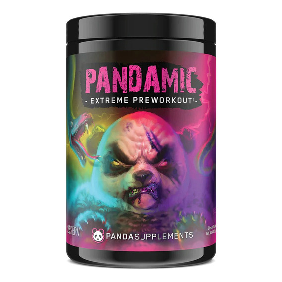 Panda Supplements Pandamic Extreme Pre Workout 25 Servicios Sabor Unicorn Rainbow Sherbet