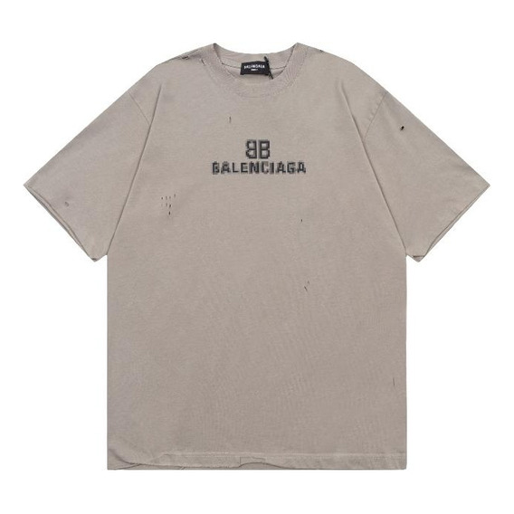 Playera Balenciaga Military Logo Destroyed