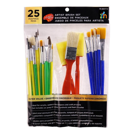 Set De Pinceles Artisticos Brochas Para Pintura Kit De Arte