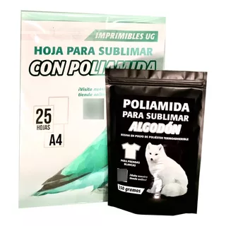 Poliamida Para Sublimar Algodón De 250g + 25 H. A4 Polimero