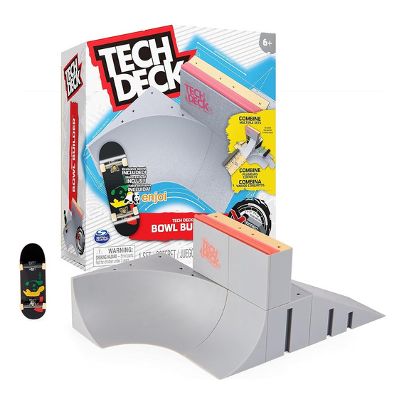 Tech Deck Pista Rampa Bowl Builder X-connect Park + Patineta