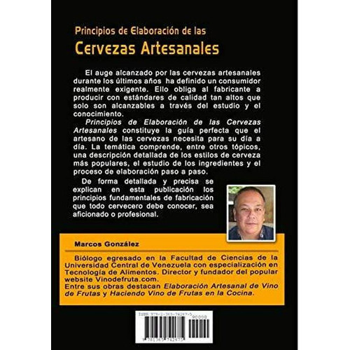 Principios De Elaboración De Las Cervezas Artesanales, De Marcos González. Editorial Lulu En Español