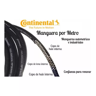 Manguera Para Gasolina 1/4 Fuel Emission Continental 1mtr