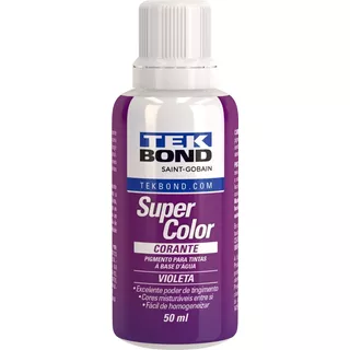 Corante Liquido Super Color 50ml Tekbond Violeta