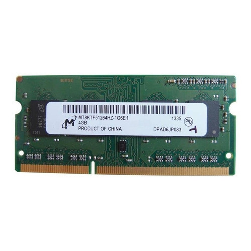 Memoria RAM color verde 4GB 1 Micron MT8KTF51264HZ-1G6E1