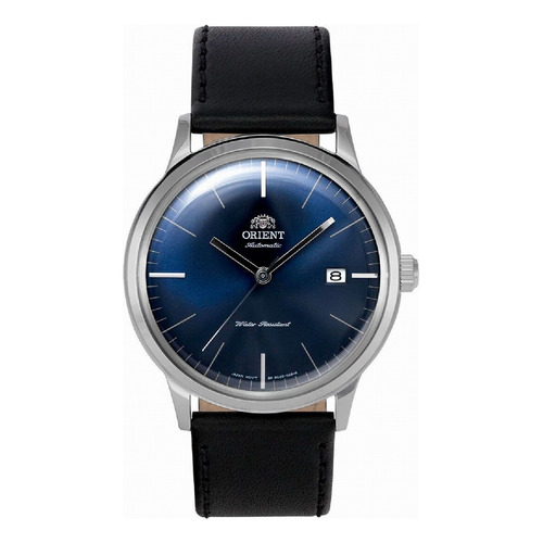 Reloj Orient Fac0000dd Hombre Bambino Automatico Color de la malla Negro Color del bisel Plateado Color del fondo Azul