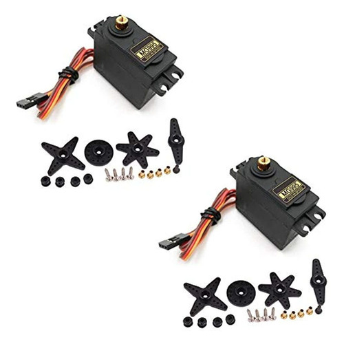 Treedix 2pcs Mg995 Servo Motor Metal Gear Servomotor De Alto