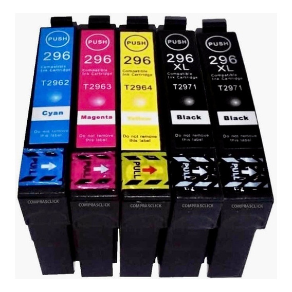 Pack 5 Cartuchos Compatibles Epson Xp241 Xl ( 2 Negros)