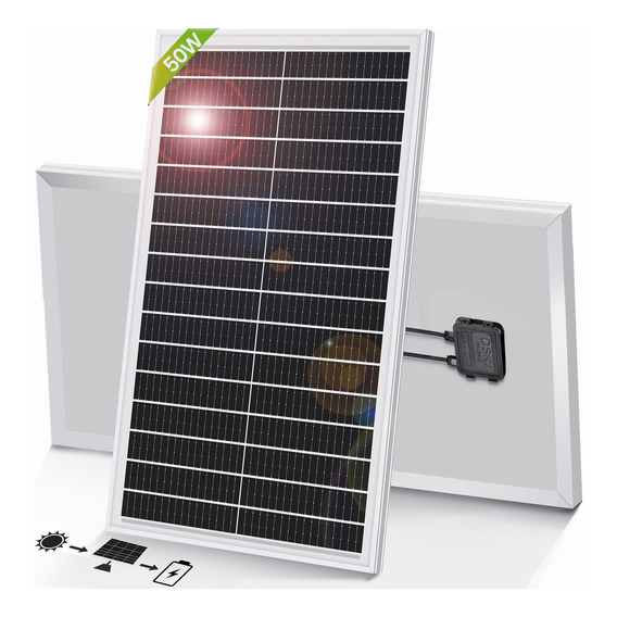 Modulo Panel Solar Carga 50w Monocristalino 18v Impermeable