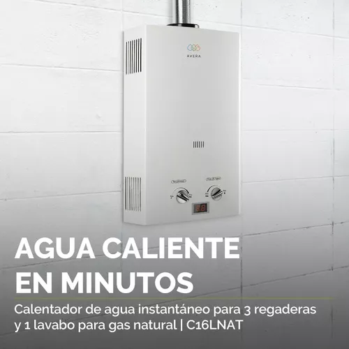 Boiler De Paso Calentador Agua Gas Natural 1 Servicios 6 L Color Blanco  Tipo de gas GN