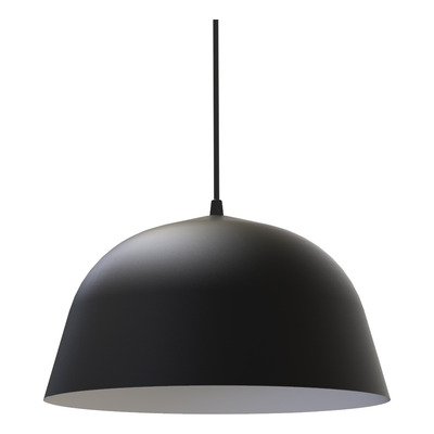 Lampara Colgante Campana Nórdico Bell 15 Negro Apto Led E27 