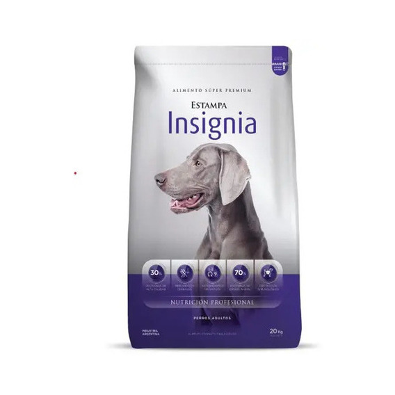 Alimento Estampa Insignia Super Premium Adultos 20 Kg E Grat