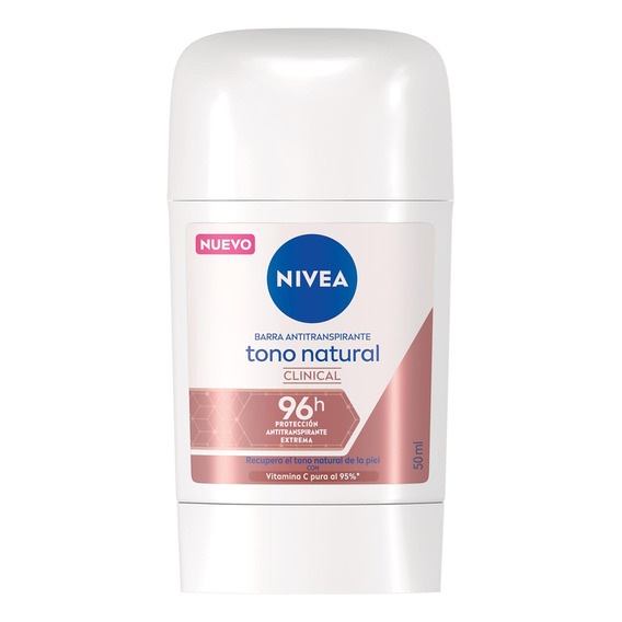 Desodorante Nivea Clinical Tono Natural En Barra 50 Gr