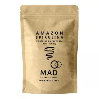 Spirulina Amazon, Mad4life, Proteína Da Floresta Flocos, 30g