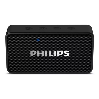 Parlante Portátil Bluetooth Philips Bt60bk/94 Negro 3w-rms